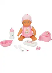 Bebelou Bakım Zamanı Sesli Bebek Oyun Seti 32 cm 2
