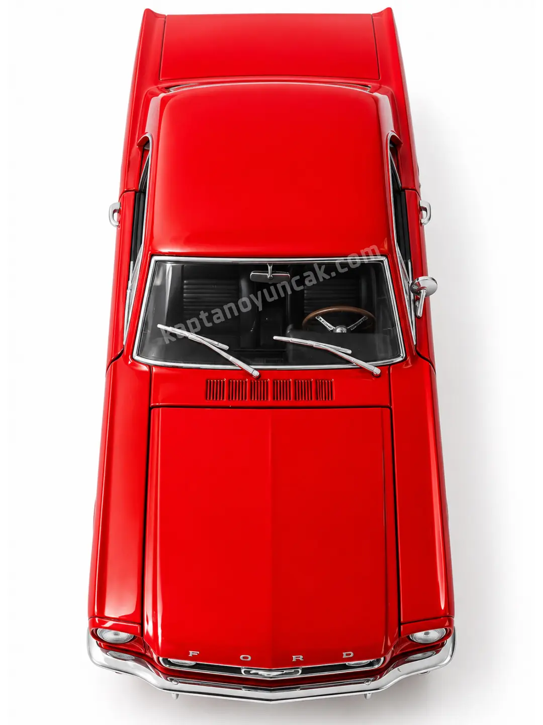 Kapıları Açılıp Kapanabilen Çek Bırak Metal Ford Mustang Coup 1964 1:24 8