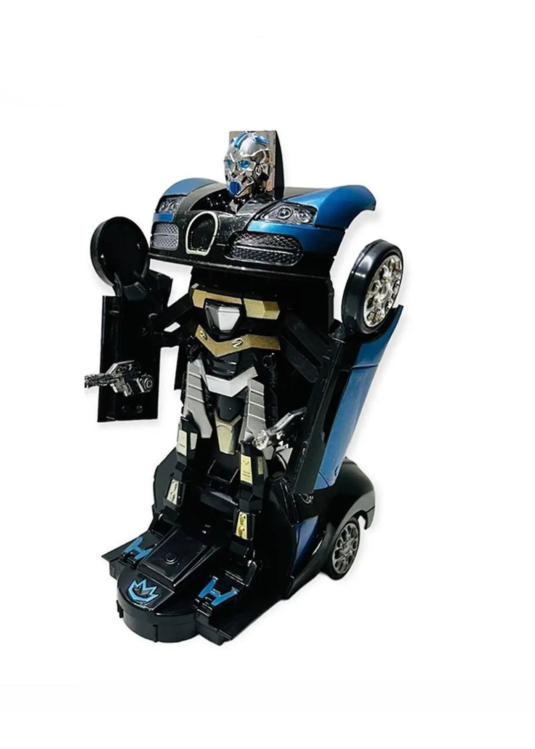 Transformers Robota Dönüşen Pilli Bugatti Oyuncak Araba 5