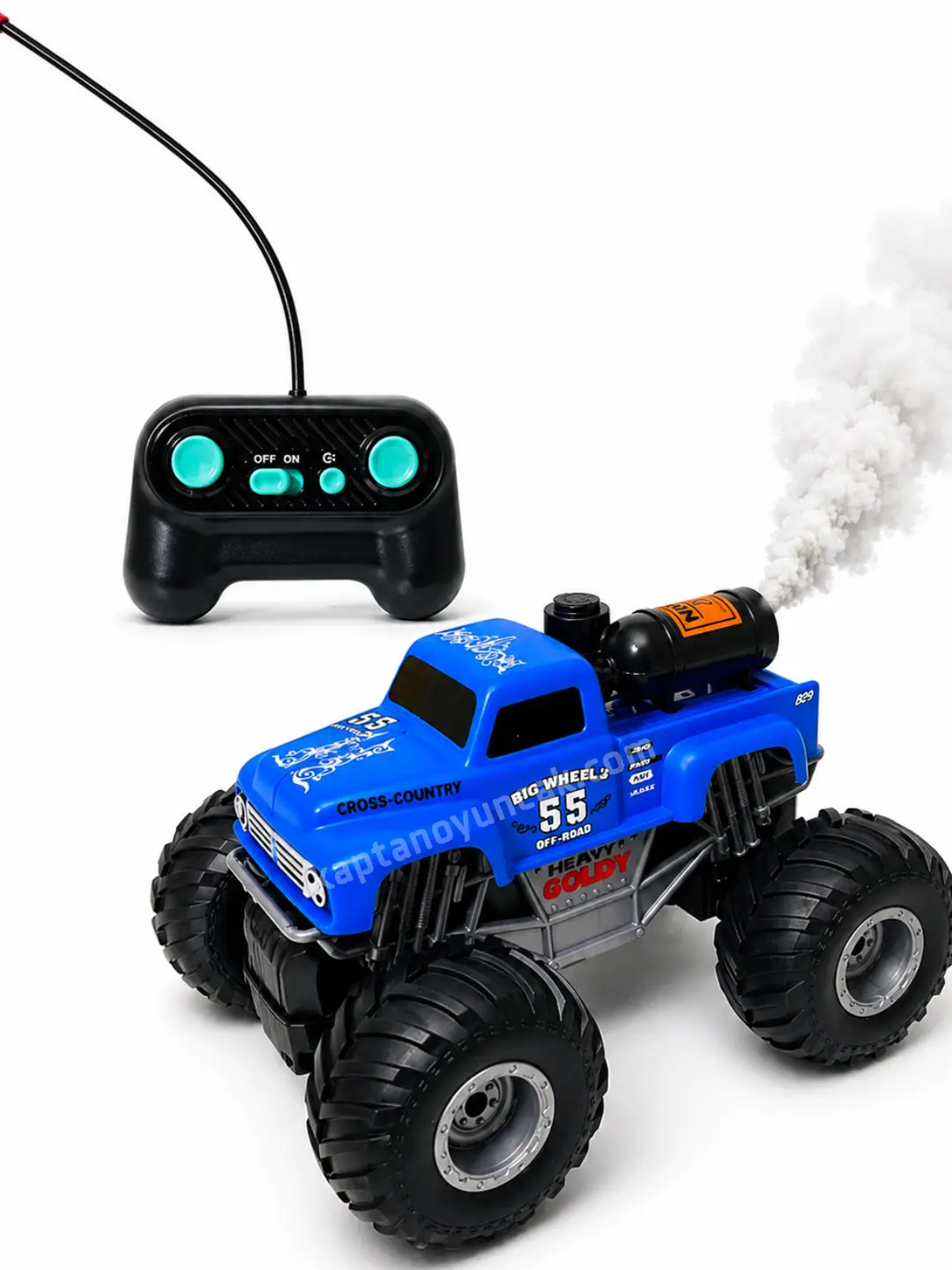 Uzaktan Kumandalı Şarjlı Duman Çıkartan Off Road Canavar Araba