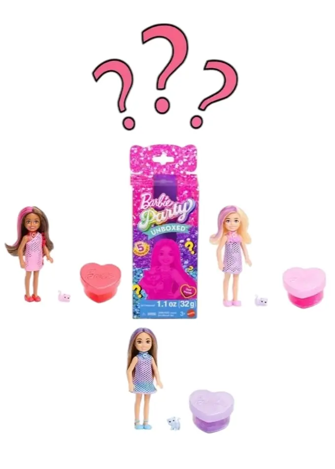 Barbie Chelsea Parti Bebeği Sürpriz Paket JFY04