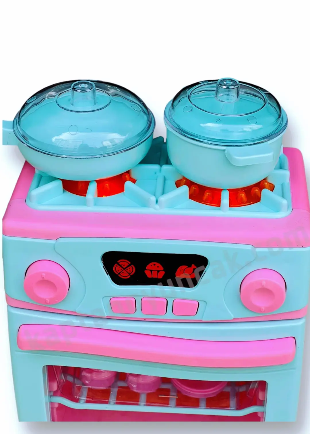 Pilli Ocaklı Fırın Büyük Boy Oyuncak Seti 6