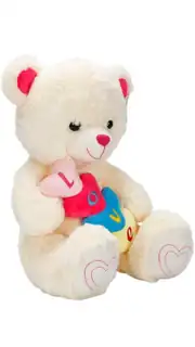 Kalpli Peluş Ayı 45 Cm 2
