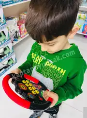 Oyuncak Direksiyon Eğitici Türkçe Sesli Müzikli Eğitici Yarışçı Oyuncak Direksiyon 2