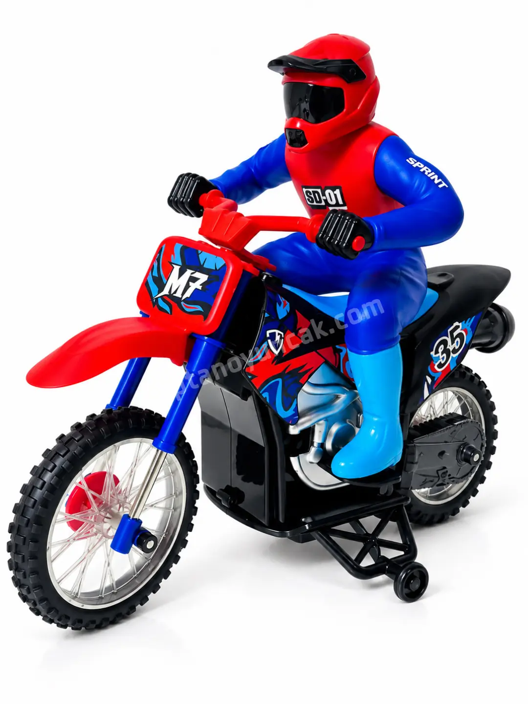 Uzaktan Kumandalı Şarjlı Duman Atabilen 20 KM Hız Yapabilen Rc Cross Motosiklet 3