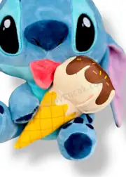 Lisanslı Dondurma Yiyen Peluş Stitch 25 Cm 3