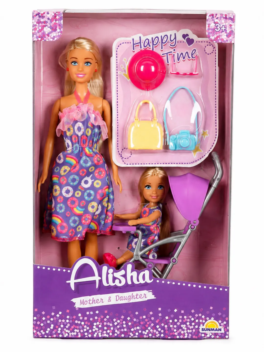 Alisha Anne Kız Aksesuarlı Arabalı Bebek 3