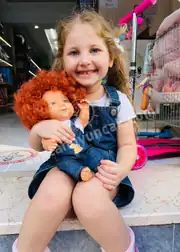 Sunman Kıvırcık Saçlı Curly Bebek 4