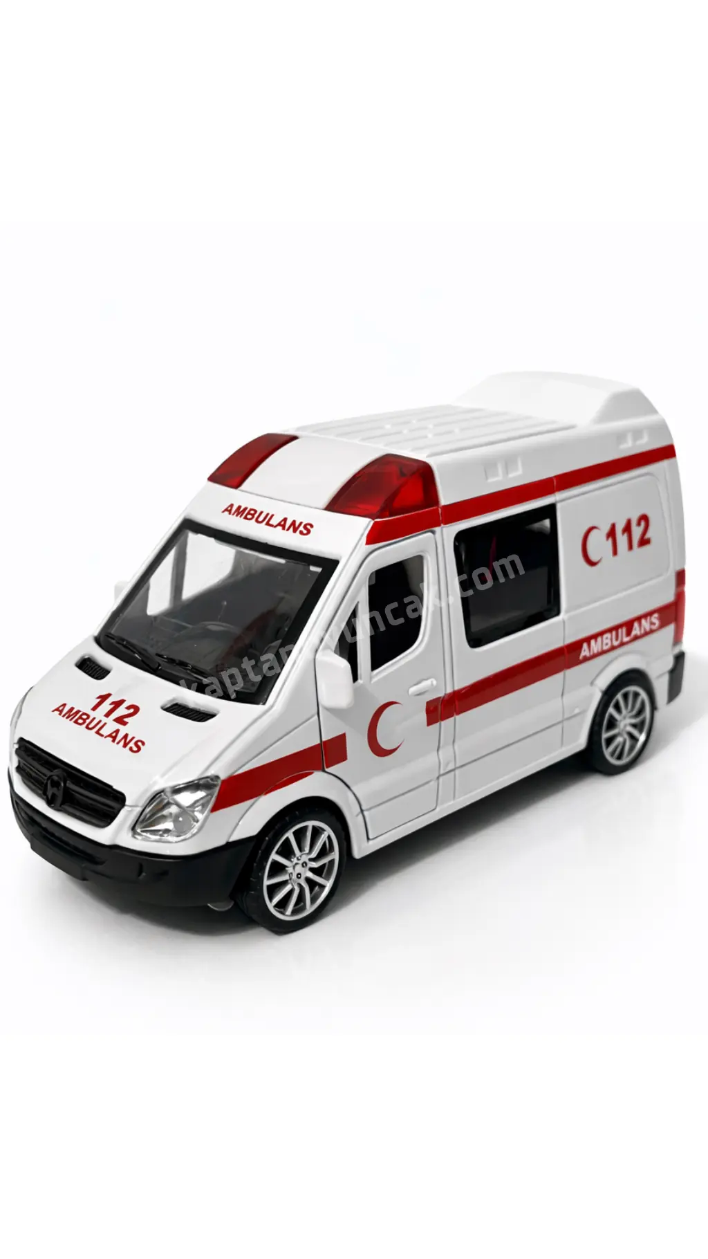 Can Sesli Çek Bırak Metal Ambulans Araba 4