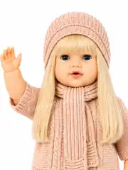 Triko Hırka Kıyafetli Masal Anlatan Sesli Azra Et Bebek 60 Cm 3