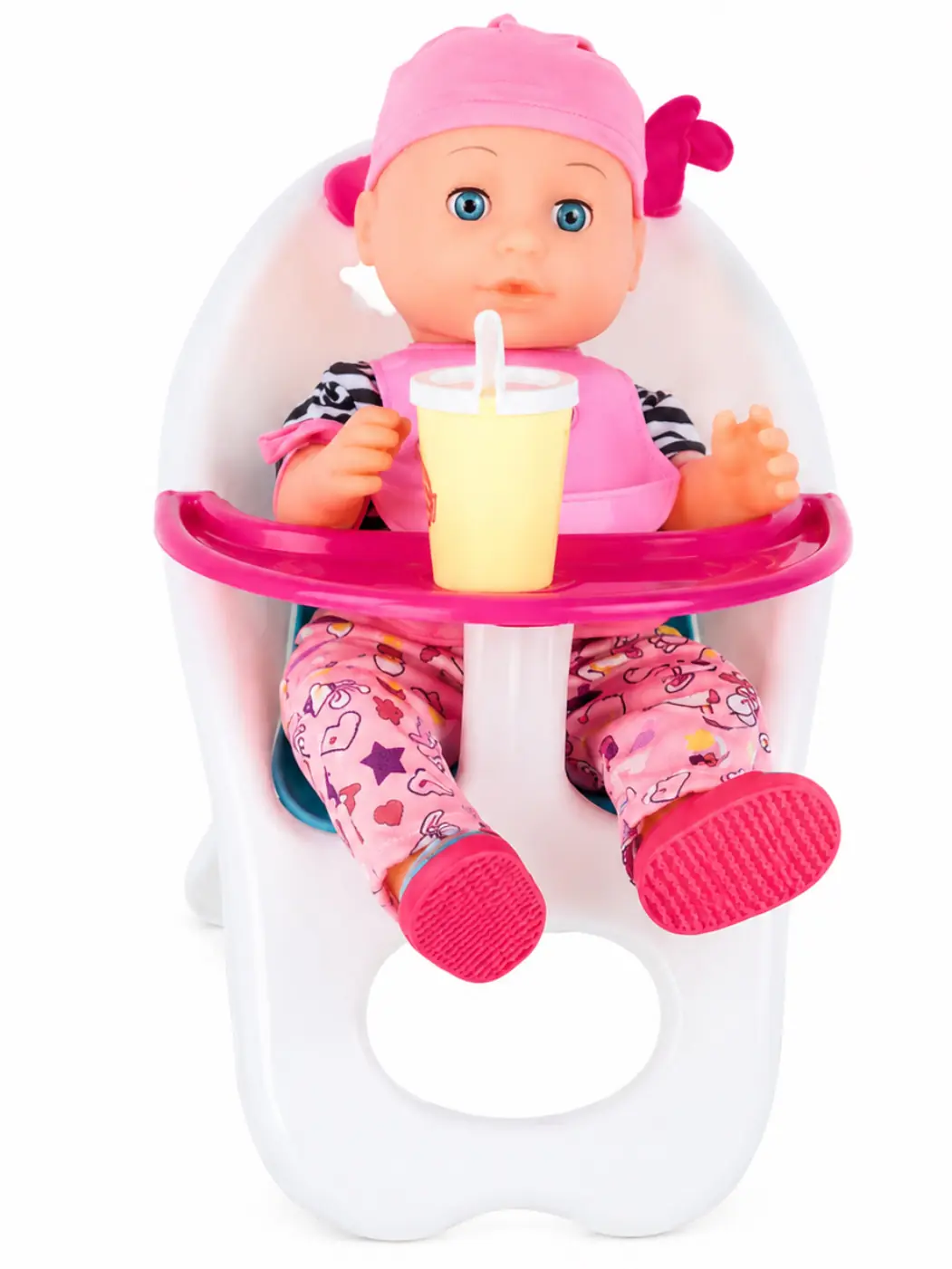 Mama Sandalyeli Altını Islatan Biberon Emzikli Sesli Bebek