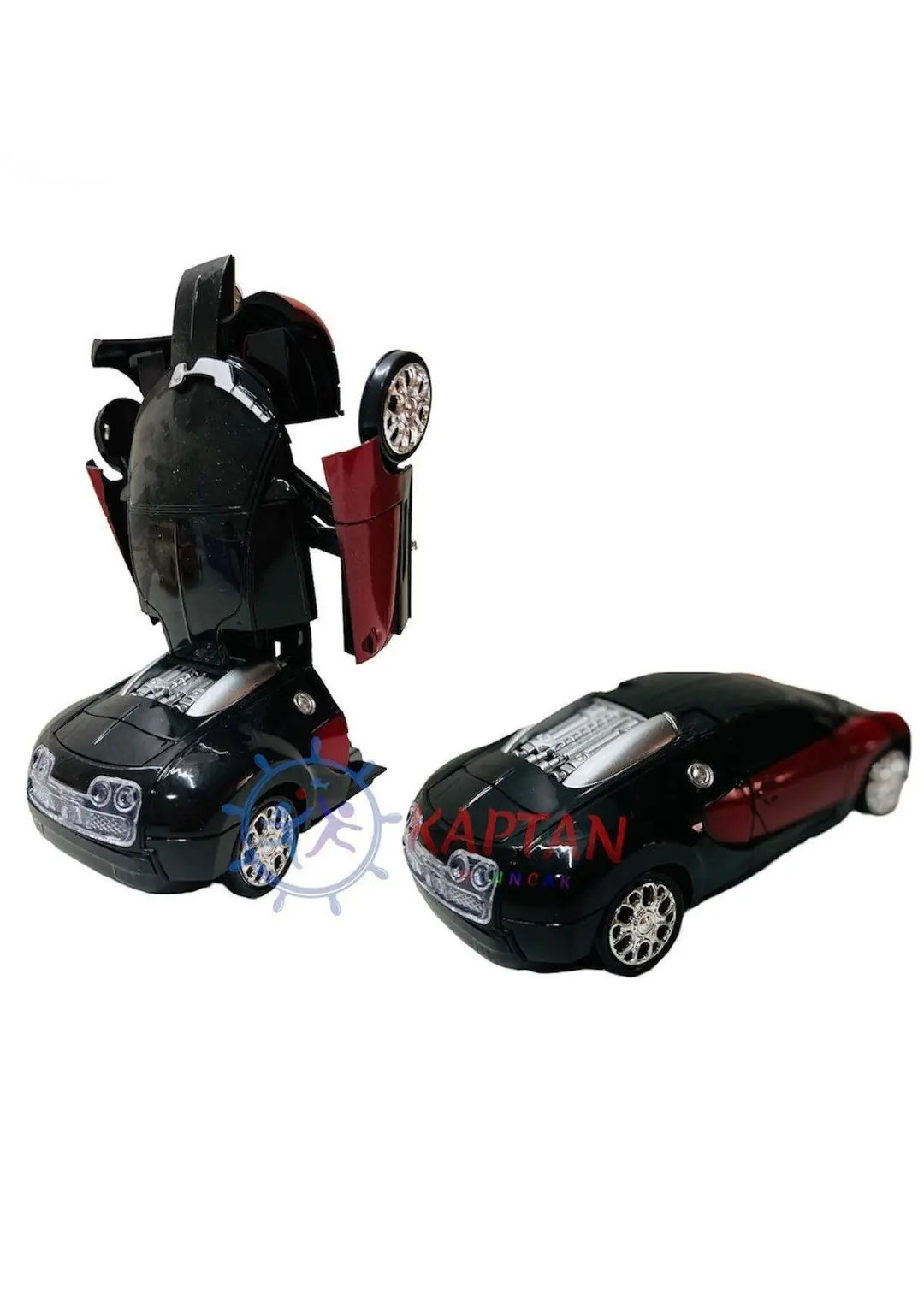 Transformers Robota Dönüşen Pilli Bugatti Oyuncak Araba 4