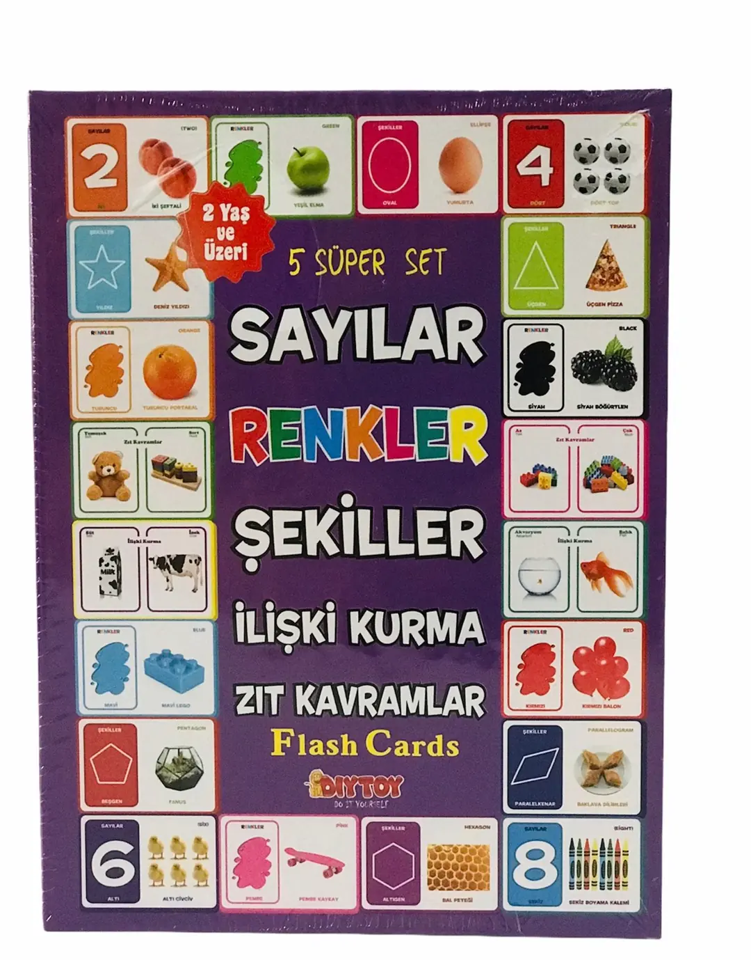 Sayılar Renkler Şekiller İlişki Kurma Zıt Kavramlar 5 li Süper Eğitici Oyuncak 2