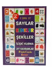 Sayılar Renkler Şekiller İlişki Kurma Zıt Kavramlar 5 li Süper Eğitici Oyuncak 2