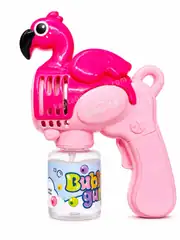 Pilli Otomatik Flamingo Köpük Balon Tabancası 5