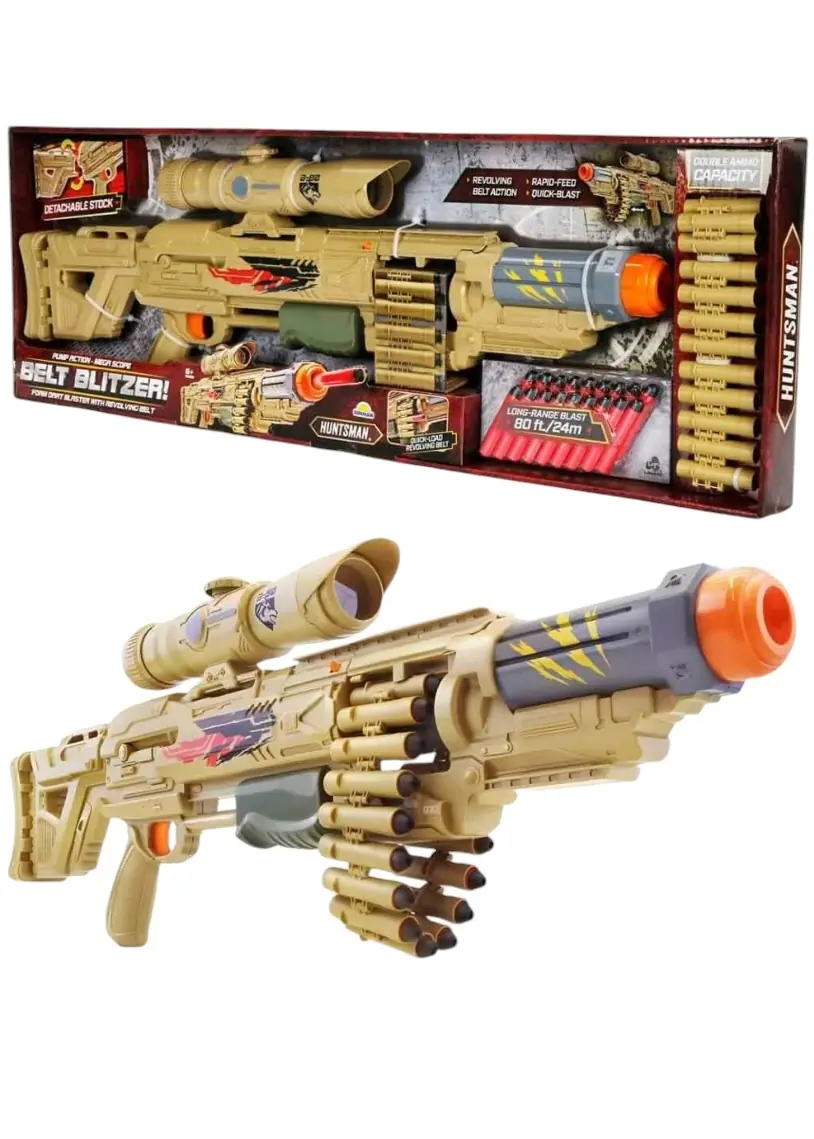 Nerf Sünger Mermili Belt Blitzer 18 Mermili Sünger Dart Atan Silah 77 cm 5